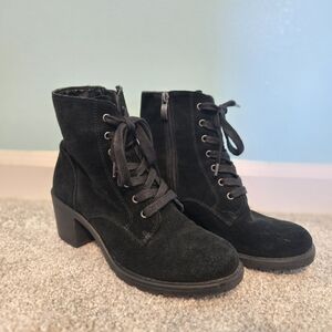 Black Suede Ankle Boots